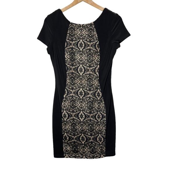 Frank Lyman Black Lace Cutout Dress size 8 - Picture 1 of 4